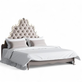 Кровать с мягким изголовьем 180*200